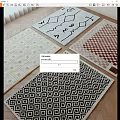 Cream wind carpet combination 3d model