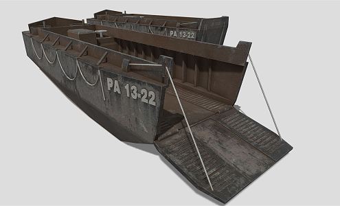 Industrial LOFT Ship Rusty Ship 3d model