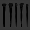 High Quality Black Makeup Brushes With Soft Bristles For Daily Beauty Use