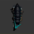 Fantasy Ostrich Like Creature Featuring Blue Feathered Head Dark Back Brown Body And Blue Legs