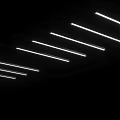 Live Stream Room Modern Lighting Setup With White Linear Strip Lights