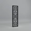 Modern Showcase Display Cabinet With Glass Cover And Brown Wooden Base