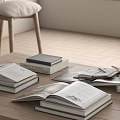 Books 3d model