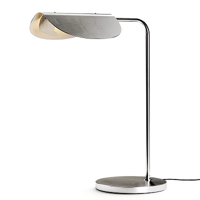 Minimalist Modern Floor Lamp With Gray Shade And Metal Stand For Home Decor 3d model