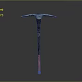 High Quality Pickaxe With Metal Head Wooden Handle And Pink Bottom