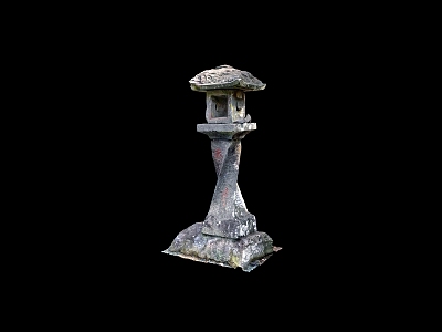 Outdoor landscape stone lamp 3d model