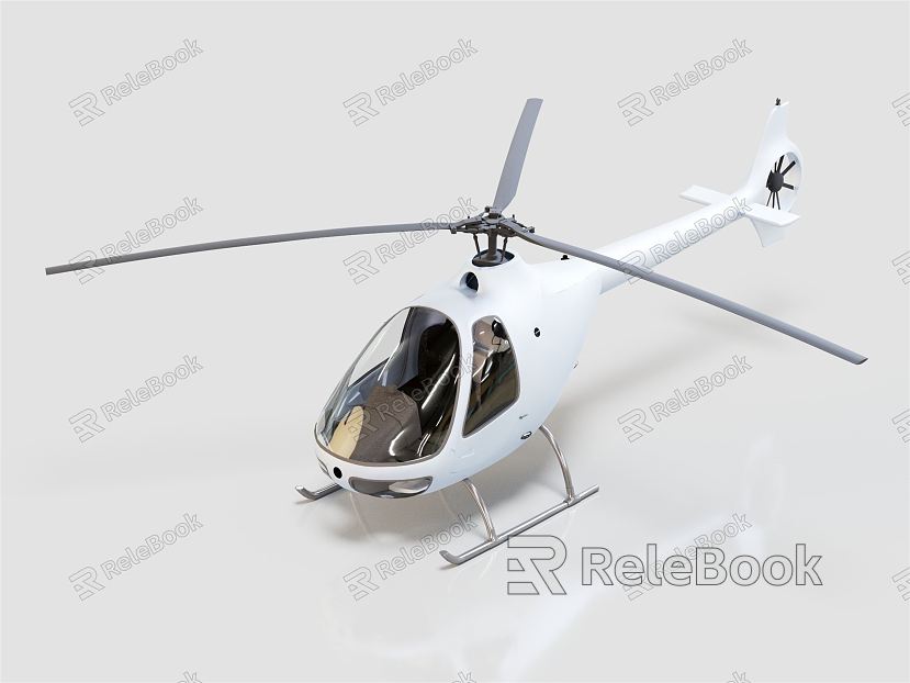 Modern Helicopter Aircraft model