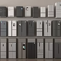 Various Refrigerators and Freezers with Modern Colors Styles and Designs