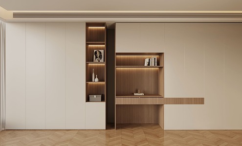 08 modern minimalist wardrobe 3d model