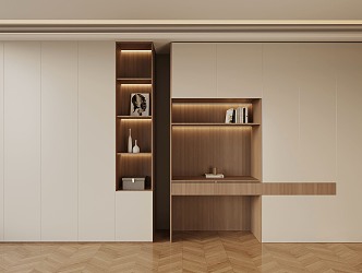 08 modern minimalist wardrobe 3d model