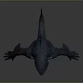Ferocious Game Movie Character With Shark Like Head Sharp Teeth Muscular Body And Sharp Claws