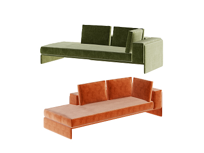 Modern chaise sofa model