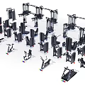 Complete Collection Of Fitness Equipment With Various Training Machines For Home And Gym
