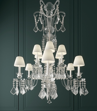 Crystal chandelier 3d model