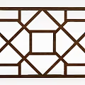 Wooden Geometric Lattice Panel With Intricate Carved Patterns And Decorative Design