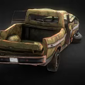 Scrap Pickup Scrap Car Scrap Car Broken Car Broken Car Broken Car Old Pickup Truck Broken Car Low Face Number Low Mold Simple Mold Video Level Super Realistic 3d model