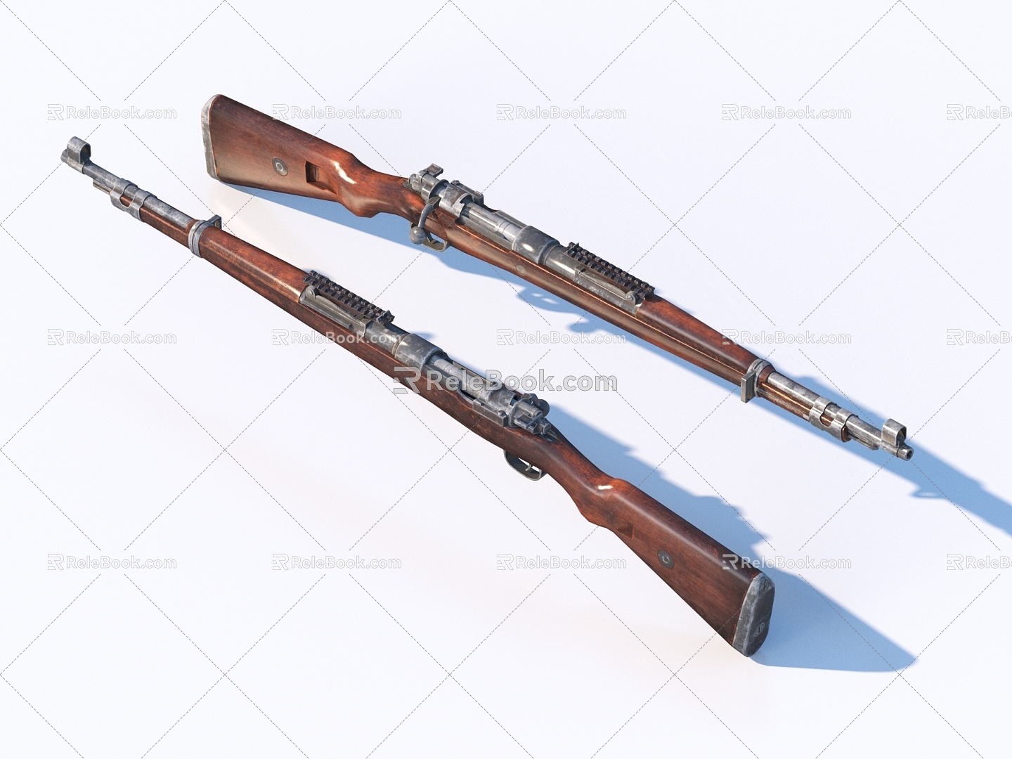 Rifle Weapons Military Supplies 3d model