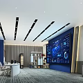 modern monitoring room 3d model