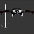 Futuristic Sci Fi 3D Character Model With Mechanical Armor Cloak And Weapon