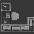 Classic Study Room Interior With Tall Bookshelves Full Of Books Wooden Desk And Table Lamp