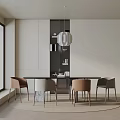 Modern table combination 3d model