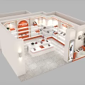 Modern Shoe Store 3d model
