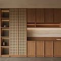 Quiet Middle Ancient Side Cabinet Middle Ancient Side Cabinet 3d model