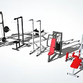 Titan Multi Functional Fitness Equipment With Power Rack Weight Bench And Dumbbell Rack