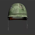 Camouflage Military Helmet With Born To Die Text And Bullet Accent