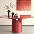 Modern table round table 3d model