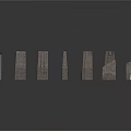 Ancient Architecture Ruins With Irregularly Arranged Gray Stone Walls And Columns