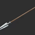 Classic Traditional Handcrafted Spear With Wooden Shaft And Metal Spearhead