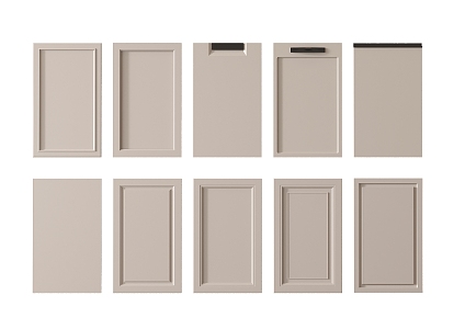 Wardrobe door combination cabinet door 3d model