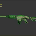 Modern Tactical Rifle With Beige And Black Finish Sleek Design And Textured Grip