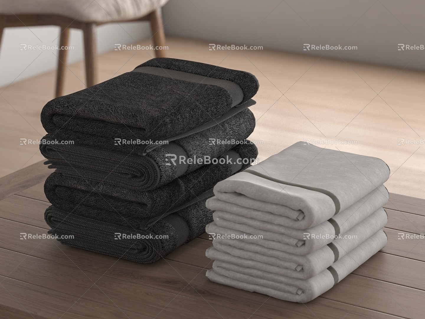 Modern towel 3d model