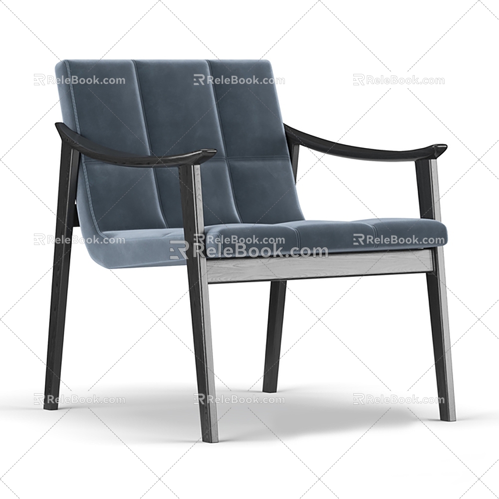 Chair Seat Leisure Chair Single Chair Dining Chair 3d model