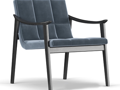 Chair Seat Leisure Chair Single Chair Dining Chair 3d model