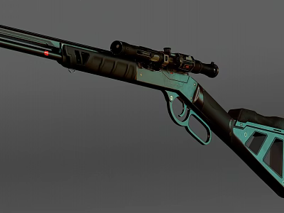 modern shotgun 3d model