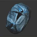 Blue Reusable Plastic Shopping Bag For Daily Use And Storage