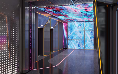 Shopping Mall Apartments Shopping Mall Rest Area Shopping Mall Elevator Hall Elevator Hall Internet Celebrating Elevator Hall 3d model