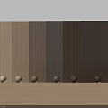 Different Wood Tone Wall Panels in Various Shades with Decorative Spheres