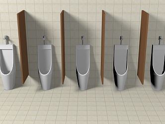 Vertical urinal 2 3d model