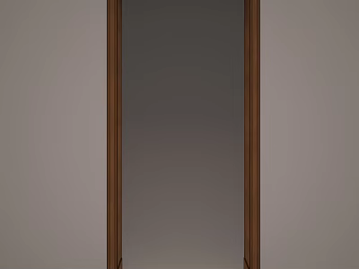 Sleek Hinged Door With Wooden Frame For Modern Home Interior Design 3d model