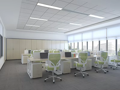 Modern Administration Building Office 3d model