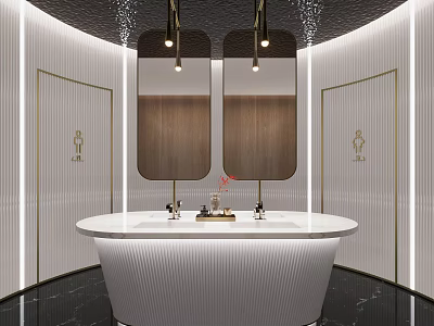 Hotel Toilet Modern Toilet 3d model