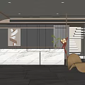 Modern Front Desk Bar 3d model