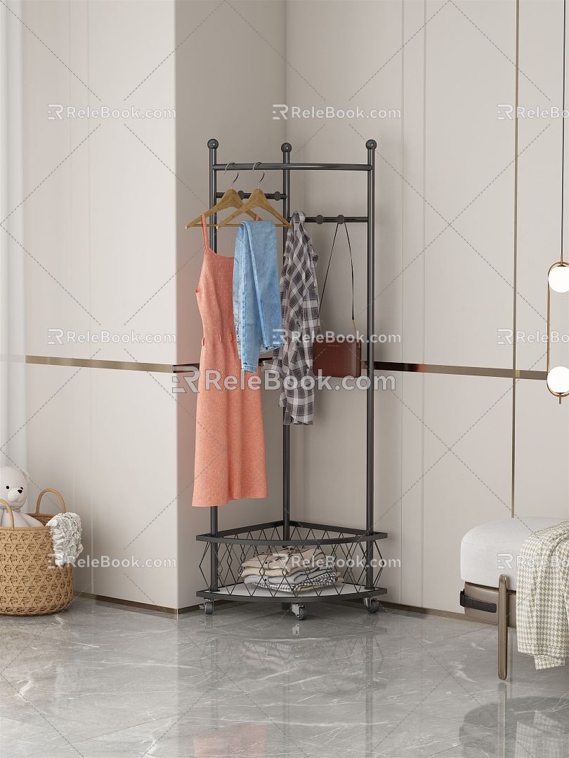 Modern Hanger Coat Rack 3d model