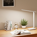 Modern Table Lamp Cream Desk Lamp 3d model