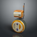 Industrial Robot Single Wheel Robot Double Wheel Robot Assistant Small Robot 3d model