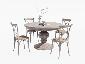 American Outdoor Tables and Chairs 3d model